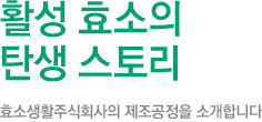 활성 효소의 탄생 스토리
